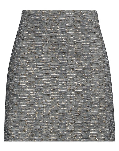 MOMONÍ Mini skirt Midnight blue 82% Cotton, 13% Polyamide, 5% Metallic Polyester