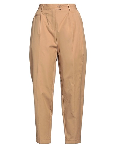 SOLOTRE Casual pants Sand 100% Cotton
