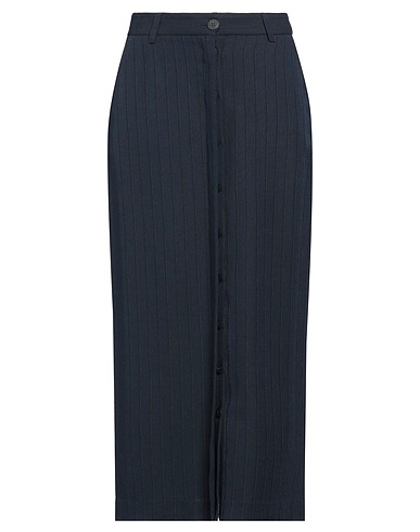 MOMONÍ Midi skirt Midnight blue 66% Viscose, 34% Wool
