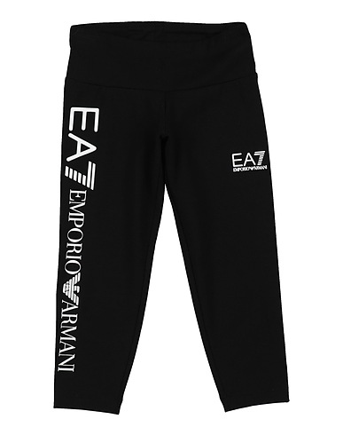 EA7 Gym leggings Black 92% Cotton, 8% Elastane