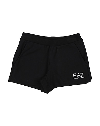EA7 Shorts & Bermuda Black 96% Cotton, 4% Elastane