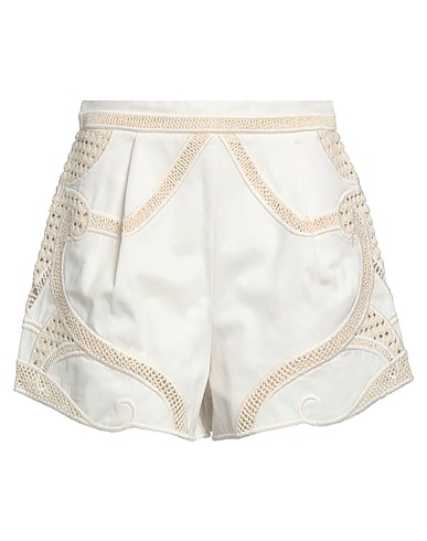 MAJE Shorts & Bermuda Ivory 100% Cotton, Polyester