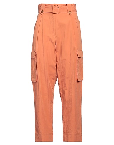 TWINSET Casual pants Orange 100% Cotton