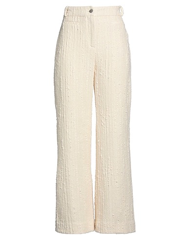BA&SH Casual trouser Ivory 96% Cotton, 3% Polyester, 1% Polyamide