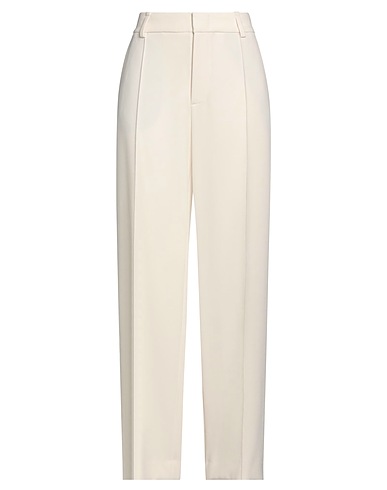 VINCE. Casual trouser Beige 63% Polyester, 30% Viscose, 7% Elastane