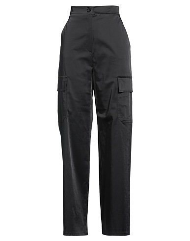 EMME by MARELLA Casual trouser Black 61% Polyester, 37% Cotton, 2% Elastane