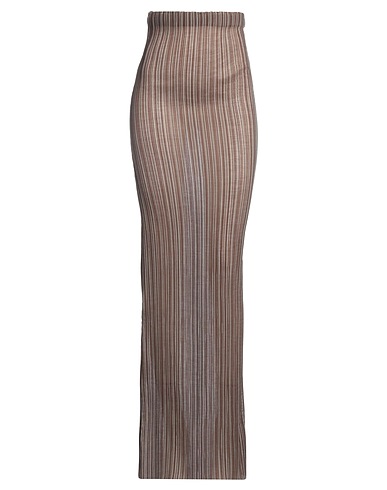 LUDOVIC DE SAINT SERNIN Long skirt Brown 100% Polyester