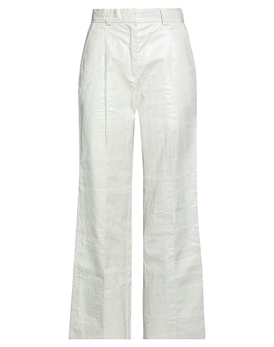 SOULLAND Casual pants Off white 65% Linen, 35% Polyurethane