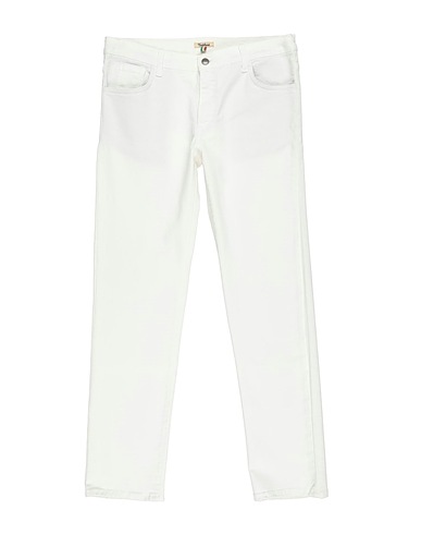 NUPKEET Casual pants White 98% Cotton, 2% Elastane