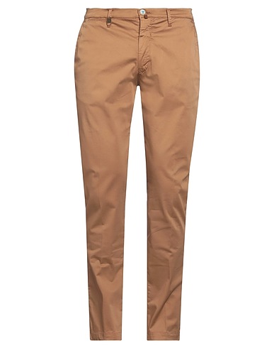 BARBATI Casual pants Brown 97% Cotton, 3% Elastane