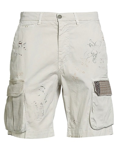 BOB Shorts & Bermuda Light grey 97% Cotton, 3% Elastane