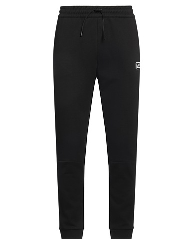 EA7 Casual trouser Black 84% Cotton, 16% Polyester