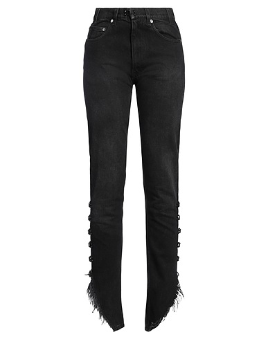 OLIVIER THEYSKENS Denim trousers Black 100% Cotton