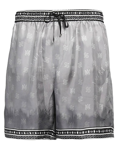 AMIRI Shorts & Bermuda Grey 100% Silk