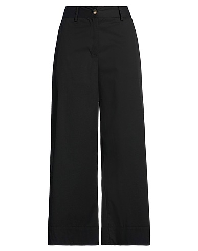 ALESSIA SANTI Casual pants NERO 66% Cotton, 31% Polyester, 3% Elastane