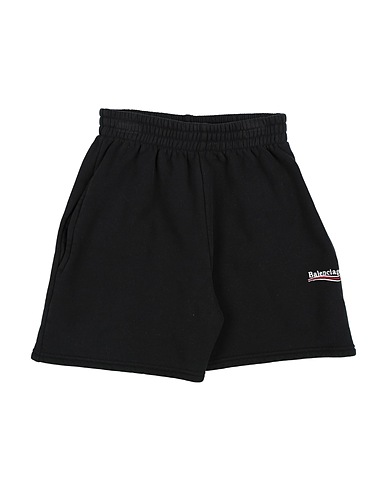 BALENCIAGA KIDS Pantalone felpa Nero 100% Cotone, Poliestere