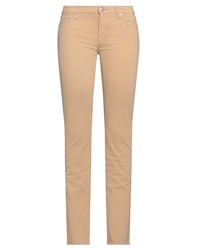 JACOB COHЁN Denim trousers Camel 69% Cotton, 30% Lyocell, 1% Elastane