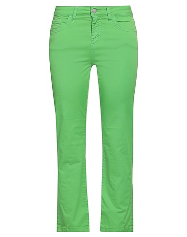 CARACTÈRE Casual pants Green 97% Cotton, 3% Elastane