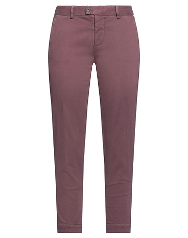 ROŸ ROGER'S Casual pants Mauve 98% Cotton, 2% Elastane