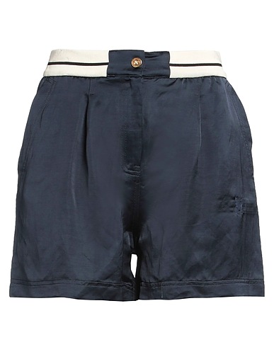 PALM ANGELS Shorts & Bermuda Midnight blue 56% Linen, 44% Viscose, Polyester