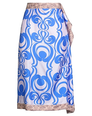 DRIES VAN NOTEN Midi skirt Lilac 100% Silk