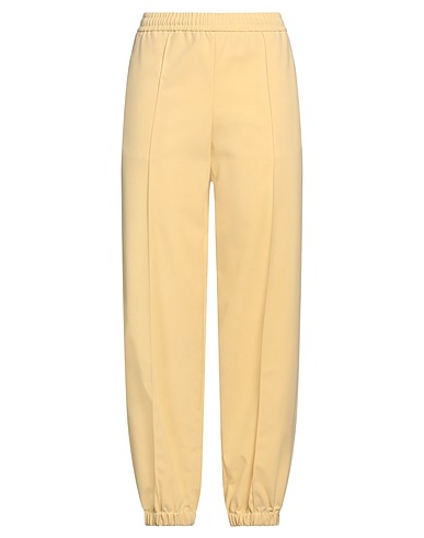 FABIANA FILIPPI Casual pants Pastel yellow 69% Polyester, 30% Viscose, 1% Elastane