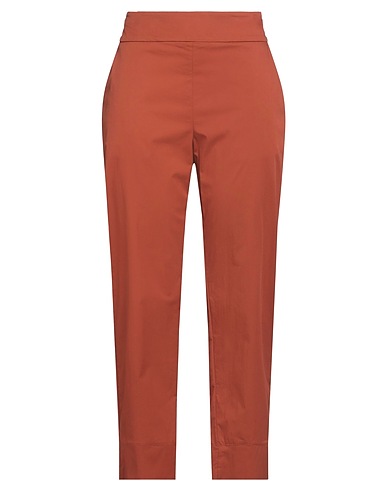 ALESSIA SANTI Casual trouser Brown 66% Cotton, 31% Polyamide, 3% Elastane