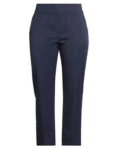 ALESSIA SANTI Casual pants Navy 66% Cotton, 31% Polyamide, 3% Elastane