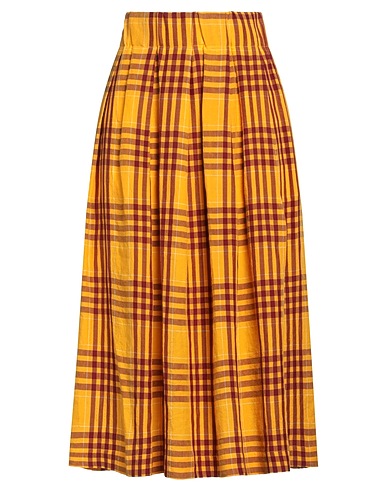 PDR PHISIQUE DU ROLE Midi skirt Mustard 62% Linen, 38% Viscose