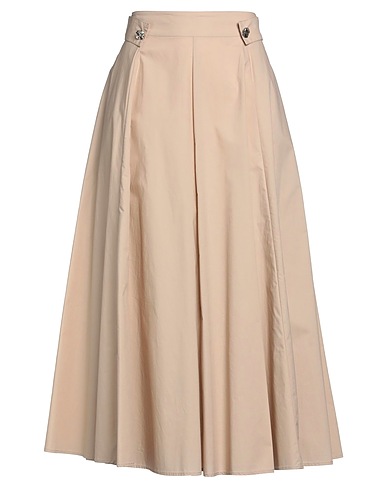 LIU •JO Gonna midi BETTER Beige 100% Cotone