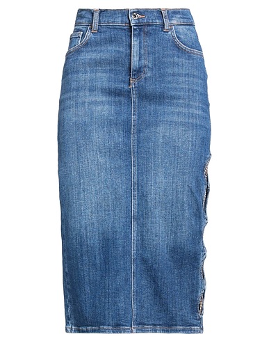 LIU •JO Denim skirt Blue 98% Cotton, 2% Elastane