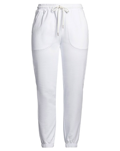 ERMANNO FIRENZE Casual trouser White 100% Cotton