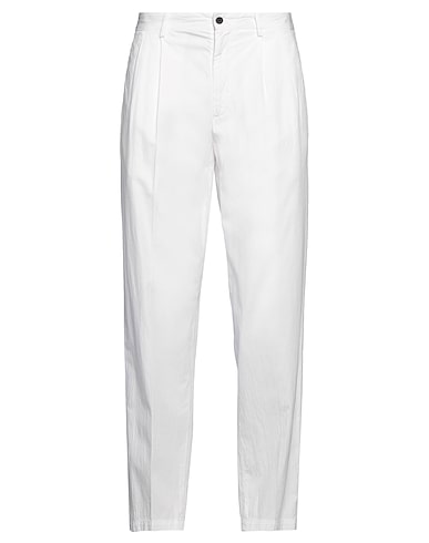 CELLAR DOOR Pantalone Bianco 98% Cotone, 2% Elastan