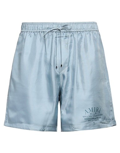 AMIRI Shorts & Bermuda Pastel blue 100% Silk