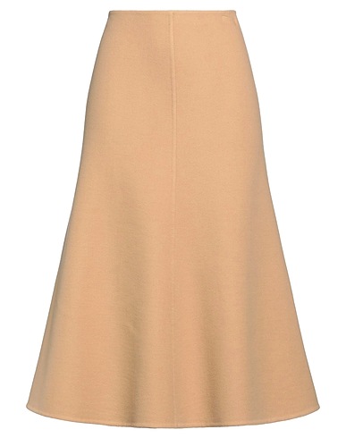 CHLOÉ Midi skirt Camel 70% Wool, 30% Cashmere