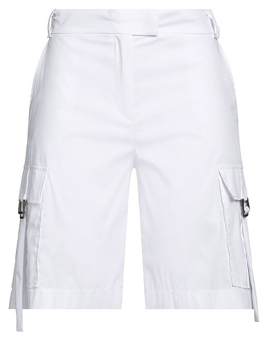 D.EXTERIOR Shorts & Bermuda White 71% Cotton, 25% Polyamide, 4% Elastane