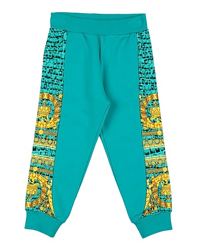 VERSACE YOUNG Hosen Tūrkis 100% Baumwolle, Elastan