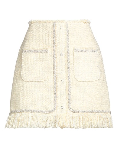 GIUSEPPE DI MORABITO Mini skirt White 83% Polyester, 15% Acrylic, 2% Other Fibres