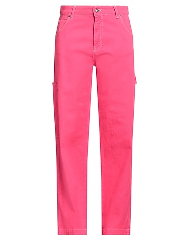 SOLOTRE Denim pants Fuchsia 98% Cotton, 2% Elastane