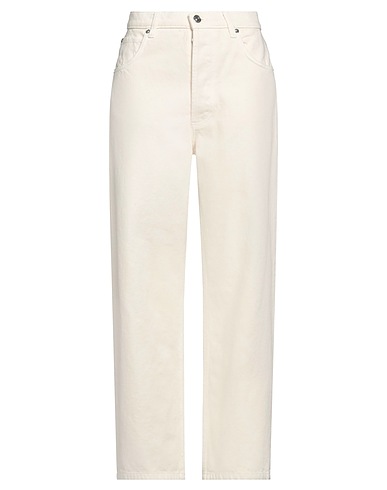 ICEBERG Denim pants Cream 100% Cotton