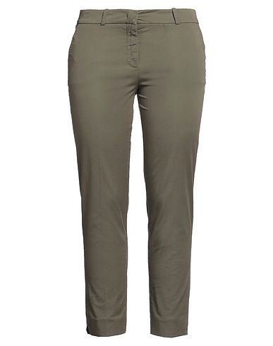 ROSSOPURO Casual trouser Khaki 97% Cotton, 3% Elastane