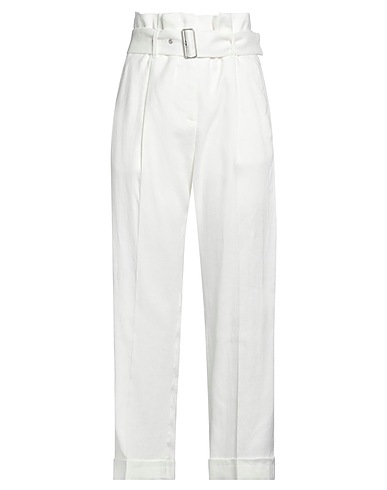 PESERICO Casual trouser White 42% Hemp, 40% Viscose, 16% Linen, 2% Elastane