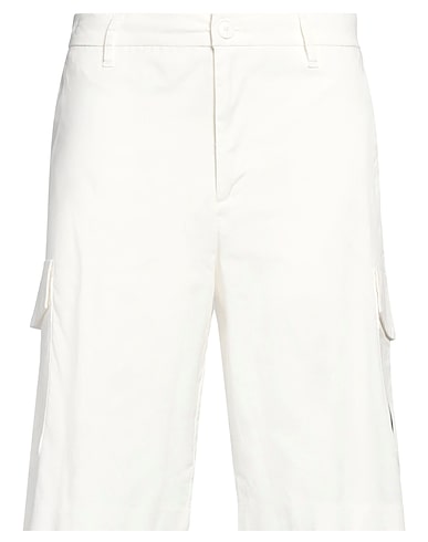 ARMANI EXCHANGE Shorts & Bermuda Off white 97% Cotton, 3% Elastane