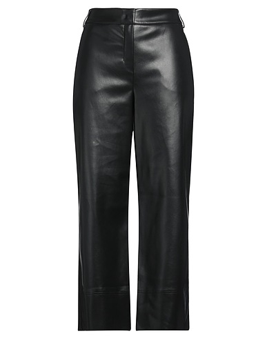 'S MAX MARA Hosen Schwarz 100% Polyester, Poliurethan-Harz