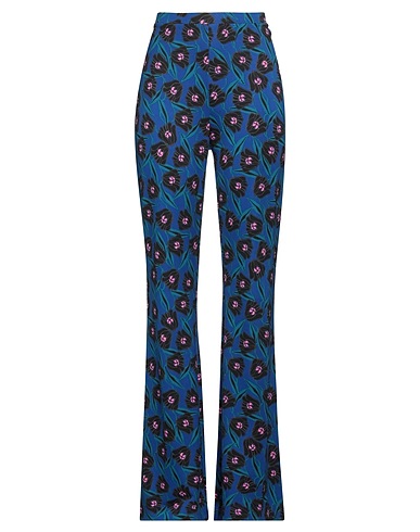 DIANE VON FURSTENBERG Casual trouser Blue 87% Viscose, 10% Nylon, 3% Elastane