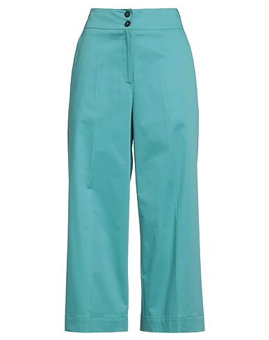 CARACTÈRE Casual trouser Turquoise 97% Cotton, 3% Elastane