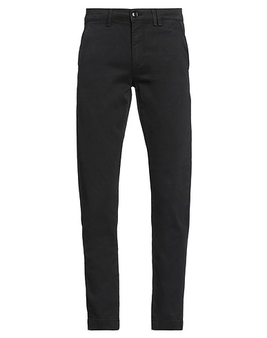 LIU •JO MAN Casual trouser Black 98% Cotton, 2% Elastane