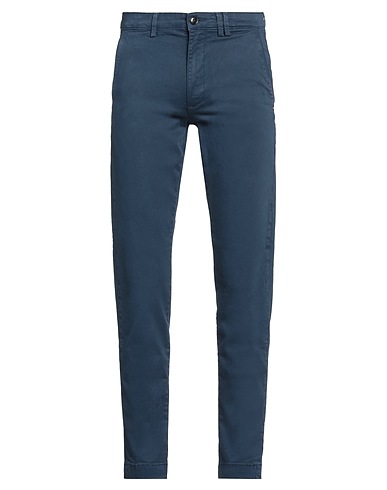 LIU •JO MAN Casual trouser Navy blue 98% Cotton, 2% Elastane