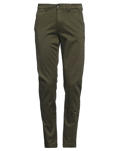 LIU •JO MAN Casual trouser Military green 98% Cotton, 2% Elastane