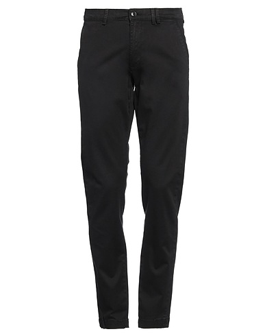 LIU •JO MAN Casual trouser Black 98% Cotton, 2% Elastane